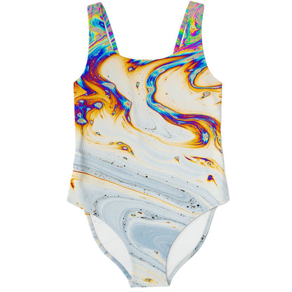 White Soap Bubble Rave Swimsuit