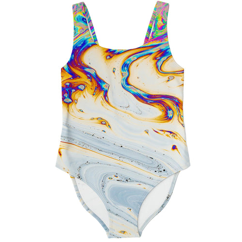 White Soap Bubble Rave Swimsuit