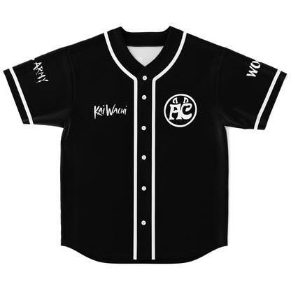 Kai Wachi Black Circular ‘Ac’ Rave Baseball Jersey