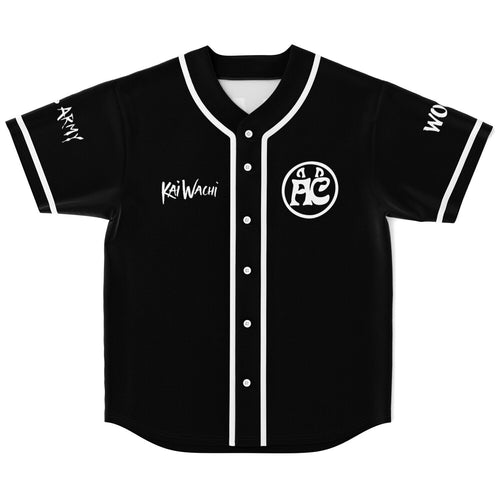 Kai Wachi Black Circular ‘Ac’ Rave Baseball Jersey