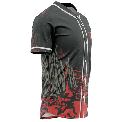 Svdden Death Charcoal Grey Hooded Grim Rave Baseball Jersey