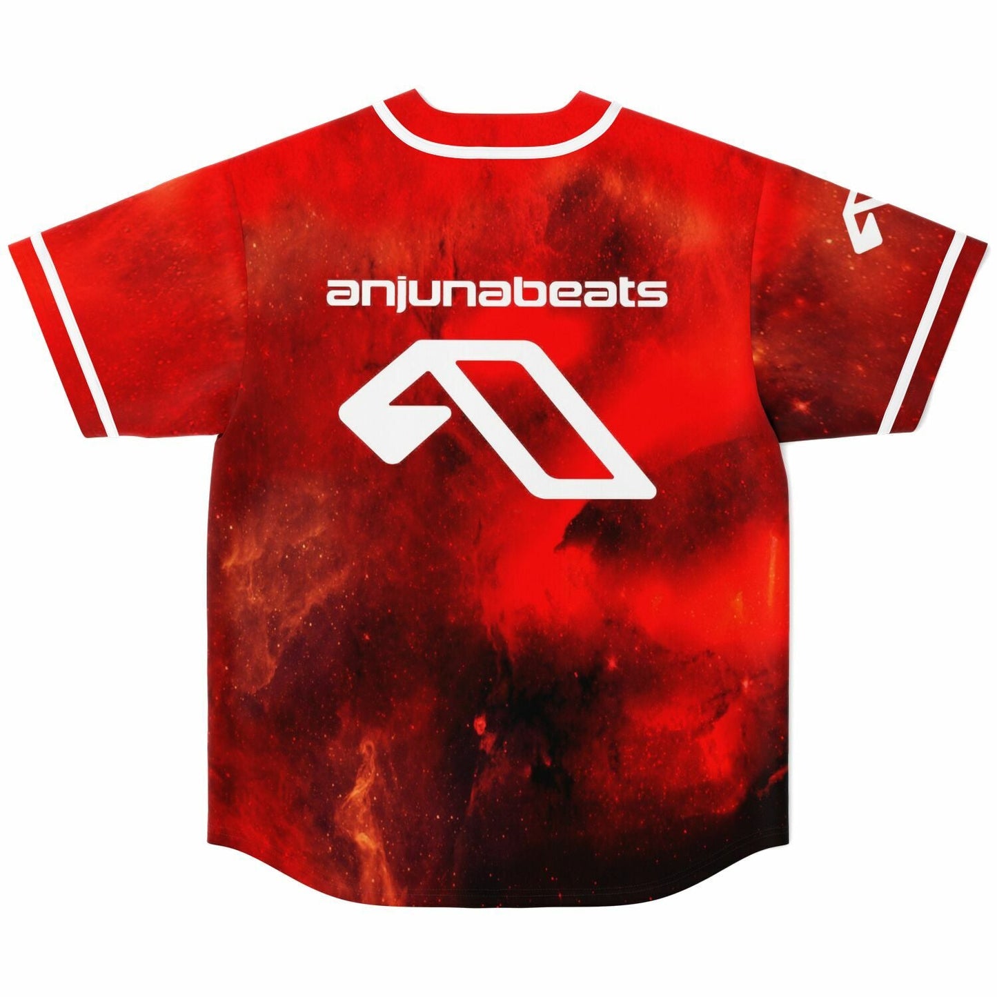 Anjunabeats Deep Red Galaxy Rave Baseball Jersey