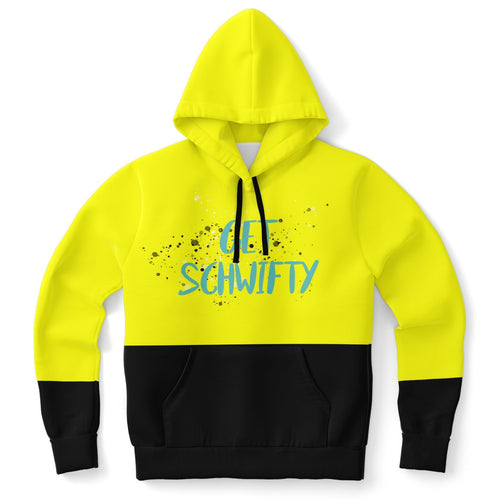 Get Schwifty Retrowave Yellow Rave Hoodie