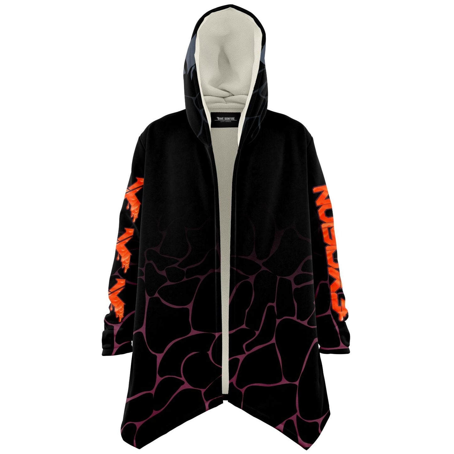 Excision Black Dripping Orange Rave Cloak