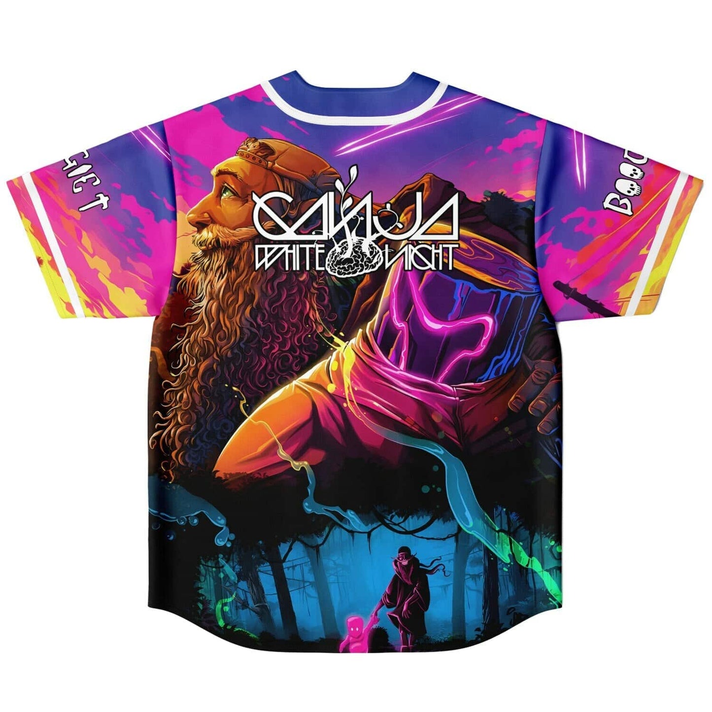 Boogie T x Ganja White Night Reversible Baseball Jersey