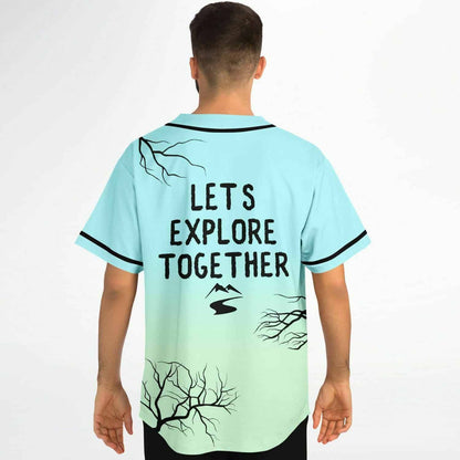 Philtered Light Sky Bare Tree Rave Baseball Jersey