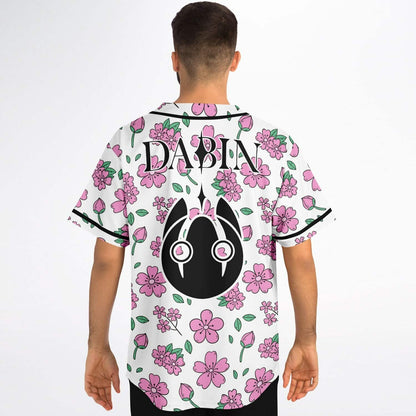 Dabin White Pink Sakura Rave Baseball Jersey