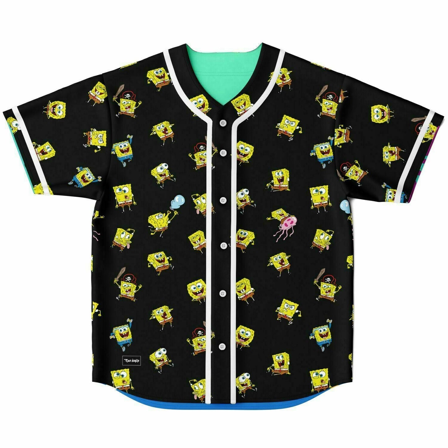 SpongeBob Festy Bestie Cartoon Reversible Baseball Jersey