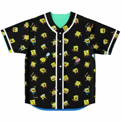 SpongeBob Festy Bestie Cartoon Reversible Baseball Jersey