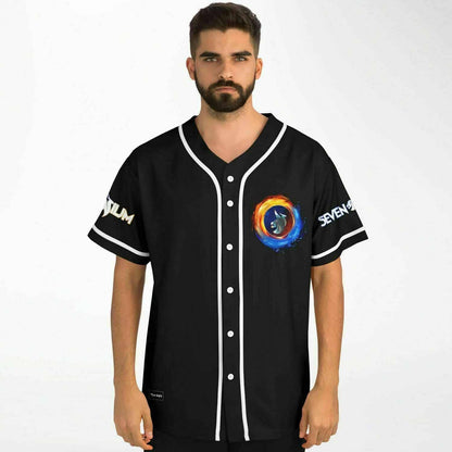 Illenium Black Yin Yang Rave Baseball Jersey