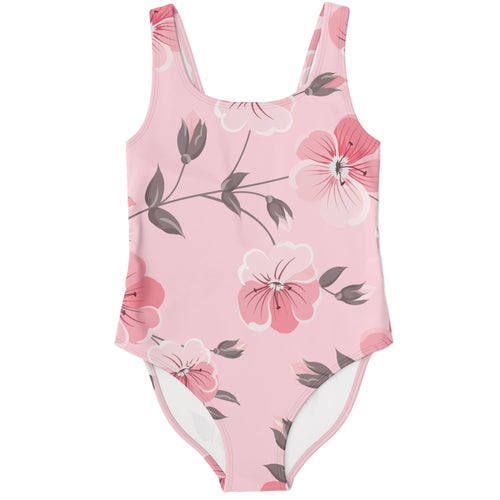 Soft Pink Hibiscus Rave Swimsuit