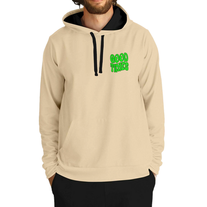 Good Times Cream Retro Rave Hoodie