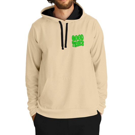 Good Times Cream Retro Rave Hoodie
