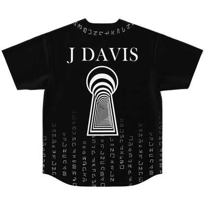 Black Smiley Face Rave Baseball Jersey