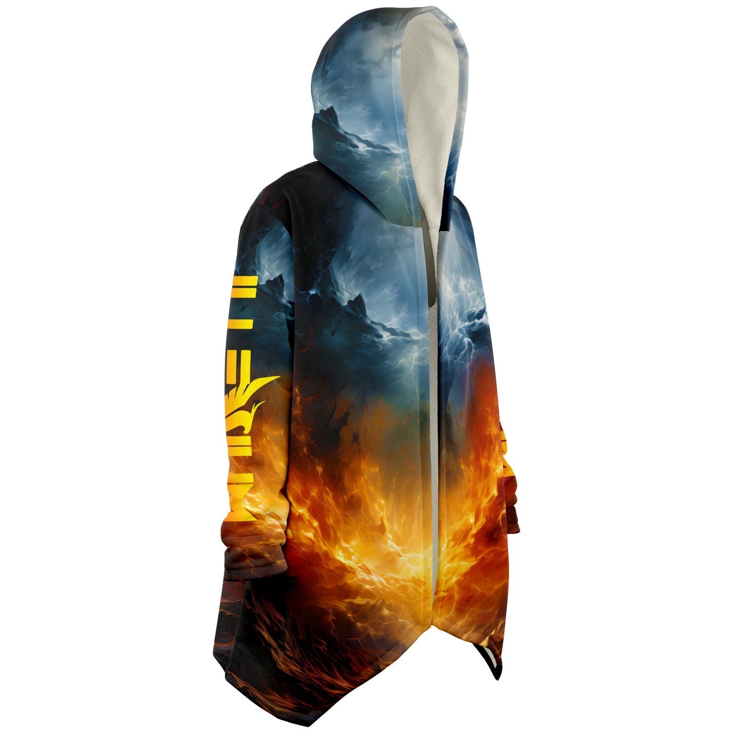 Fiery Orange Rising Phoenix Rave Cloak