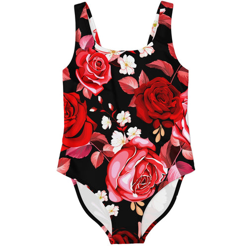 Black Roses Cherry Rave Swimsuit
