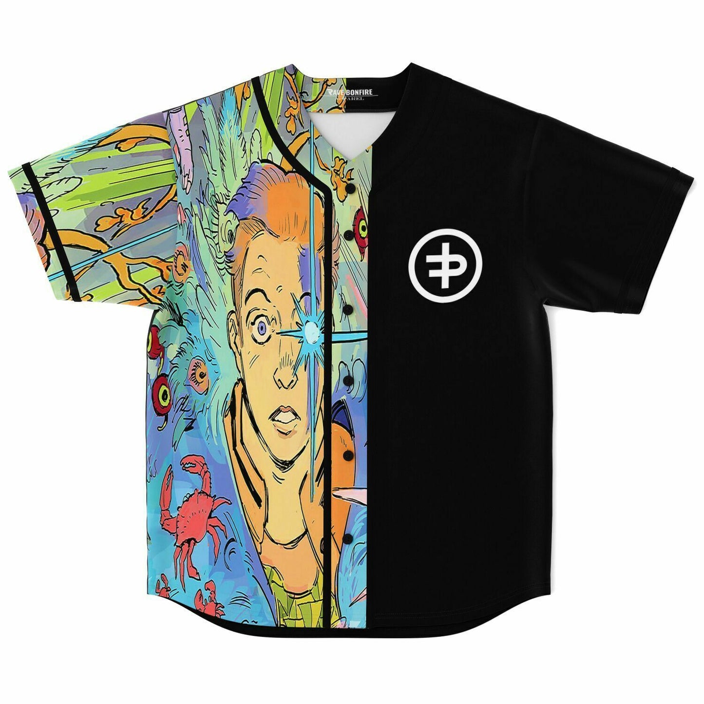 Flux Pavilion Left Half Panel Rave Baseball Jersey