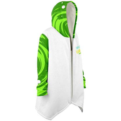 White Body Green Portal Rave Cloak