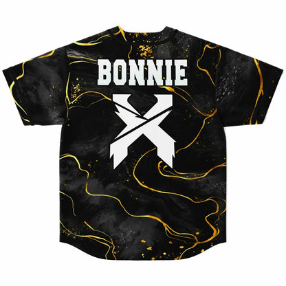 Excision Black Gold Liquid Rave Baseball Jersey