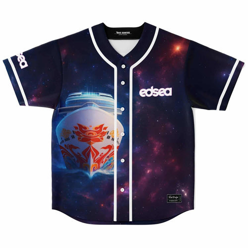 EDSea Navy Deep Futuristic Cruise Rave Baseball Jersey