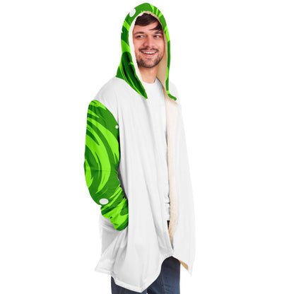 White Body Green Portal Rave Cloak