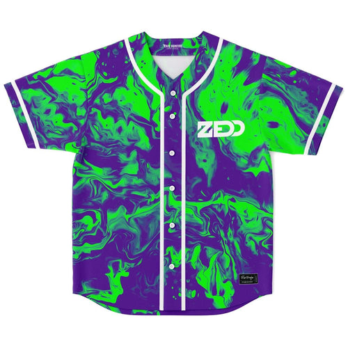 Zedd Deep Purple Liquid Marble Rave Baseball Jersey