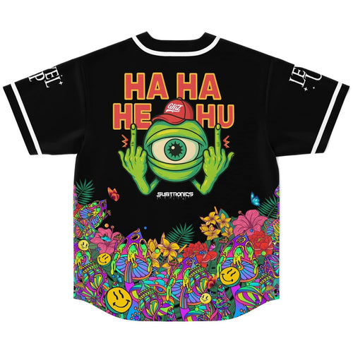 GRiZ Black Green One Rave Baseball Jersey