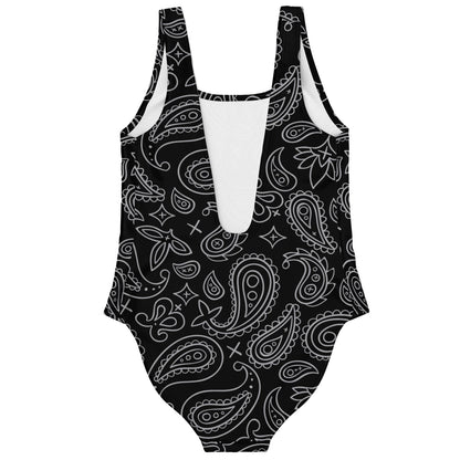 Black Paisley Bandana Rave Swimsuit