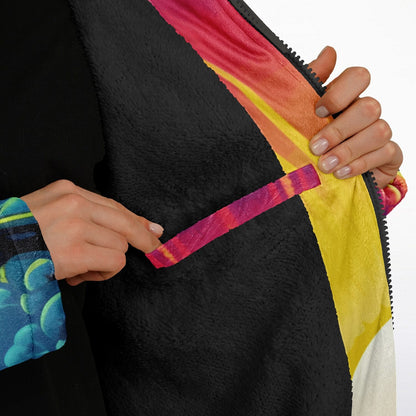 GRIZ Full Rainbow Green Meditating Rave Cloak