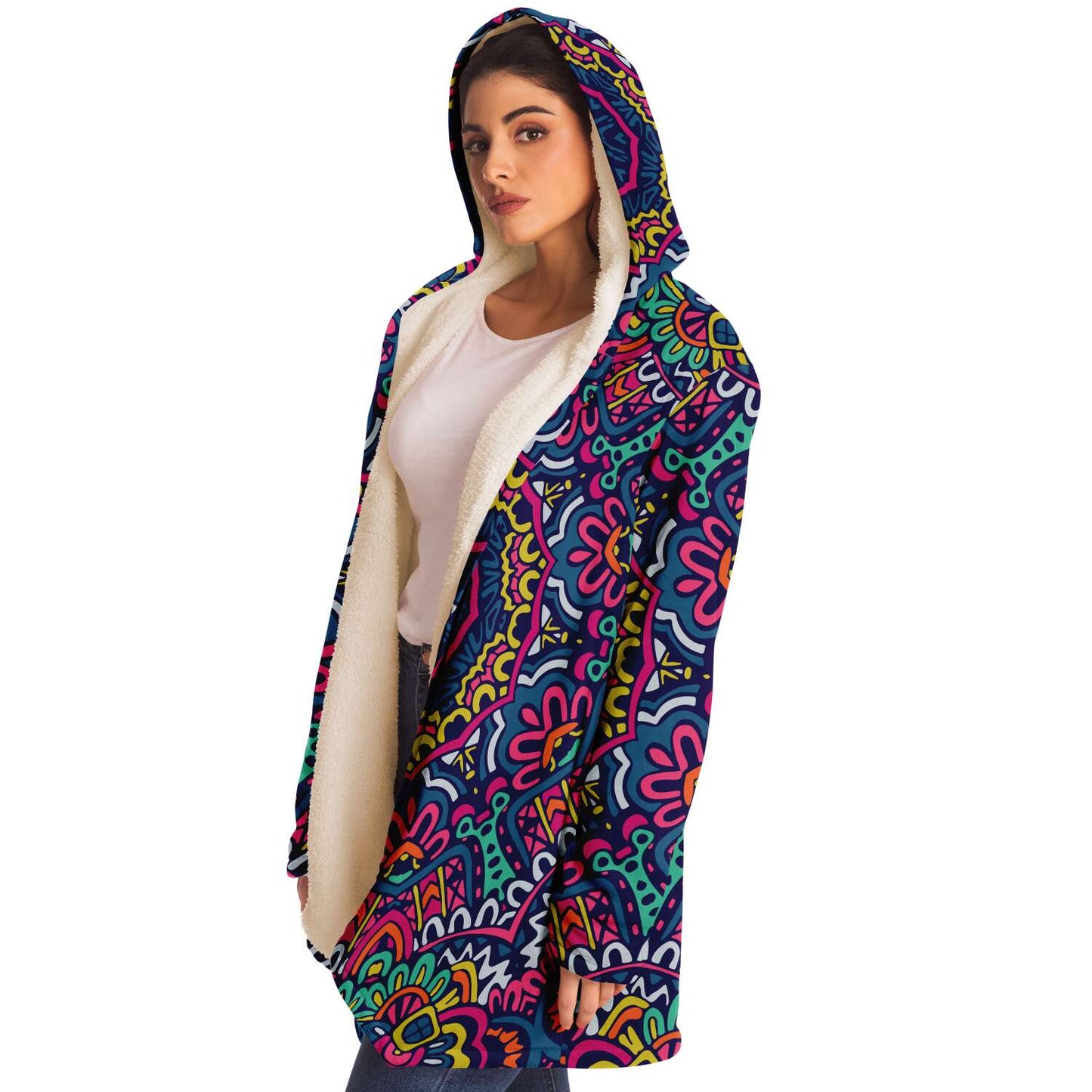 Tribal custom hooded cloak
