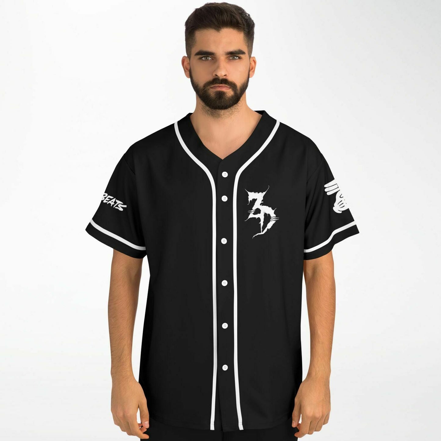 Zeds Dead Black White Creature Rave Baseball Jersey