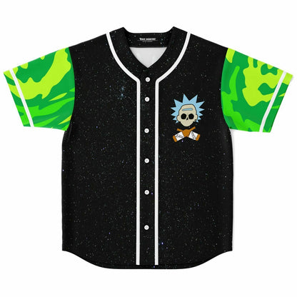 Black Starry Cartoon Mad Rave Baseball Jersey