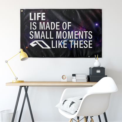 Anjunabeats Black Galaxy Motivational Quote Rave Flag