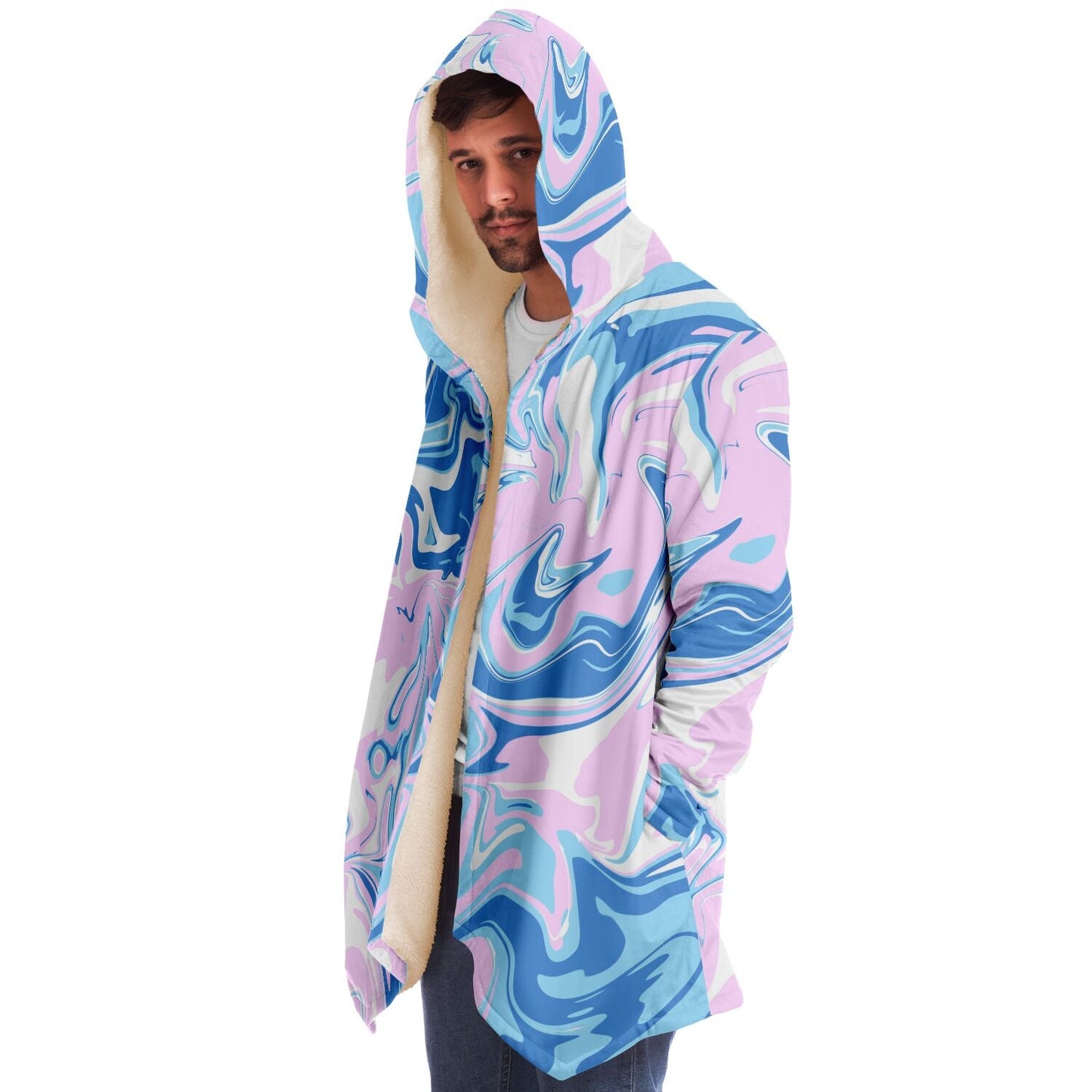 Pastel Baby Liquid Marble Rave Cloak