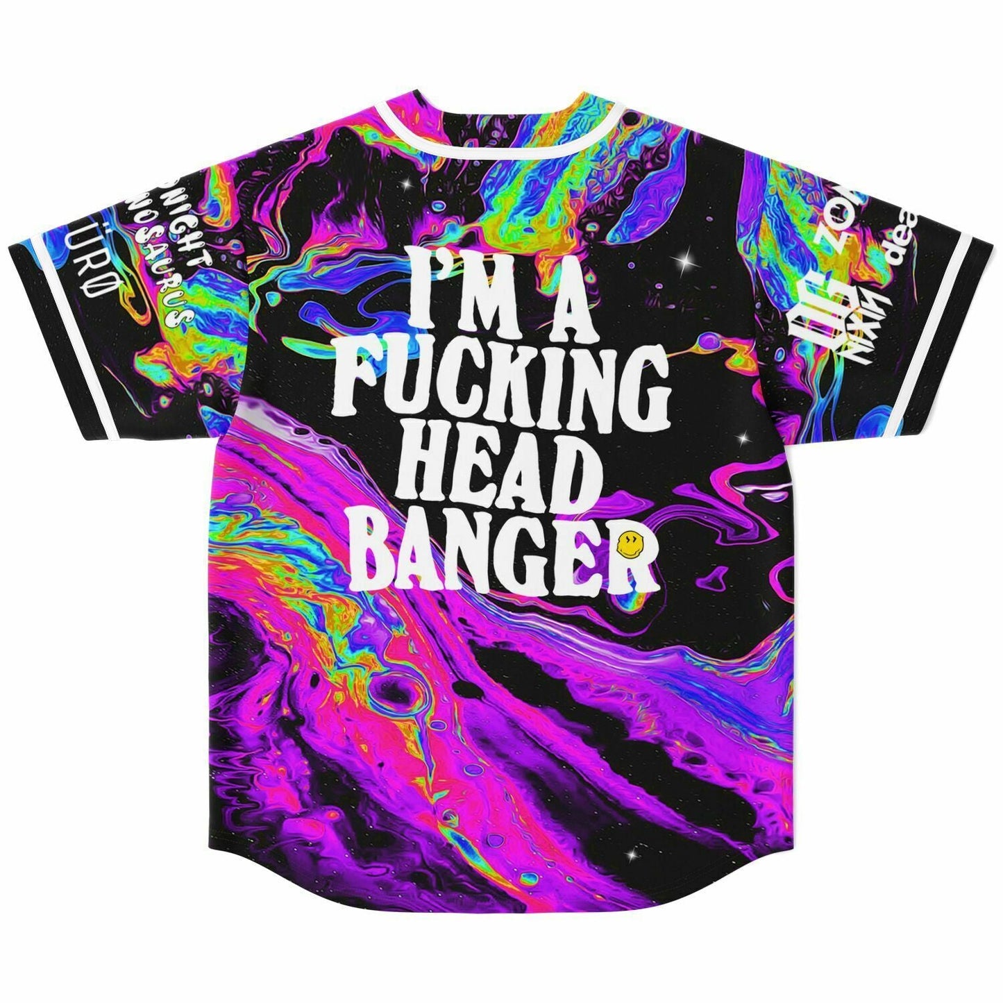 Excision Black Bass Music Rave Baseball Jersey