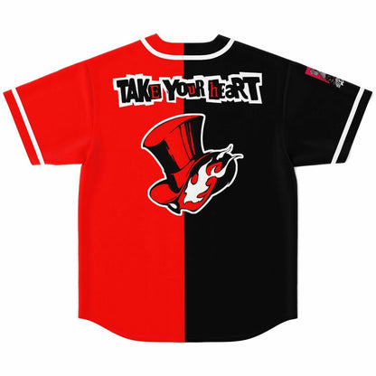 Split Black Half Rave Baseball Jersey