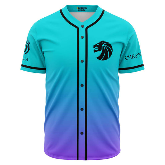 Seven Lions Teal Lion Head Rave Baseball Jersey