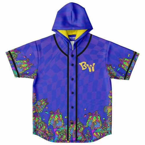 Beyond Wonderland Psychedelic Melting Rave Hooded Baseball Jersey
