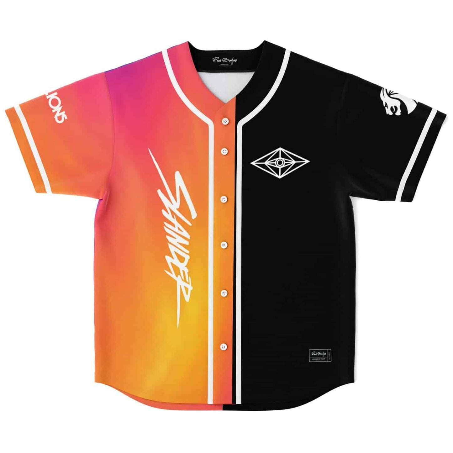 Excision Split Bold Dj Rave Baseball Jersey