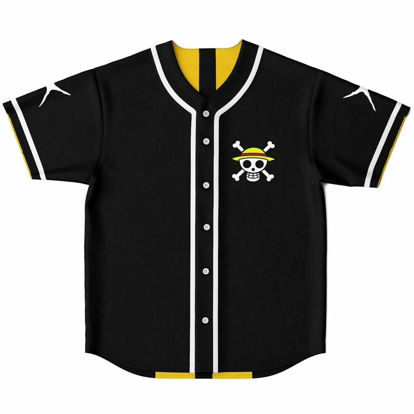 One Piece Straw Hat Anime Reversible Baseball Jersey