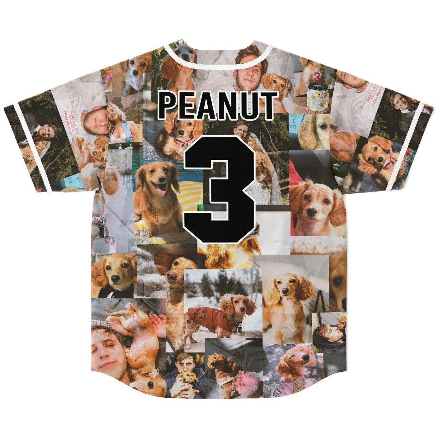 Photo Collage Personal Snapshots Rave Baseball Jersey