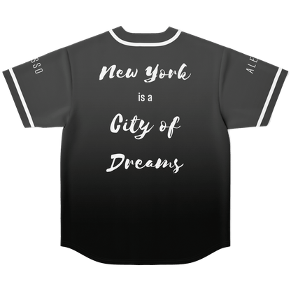 Alesso Charcoal Grey Minimal City Rave Baseball Jersey