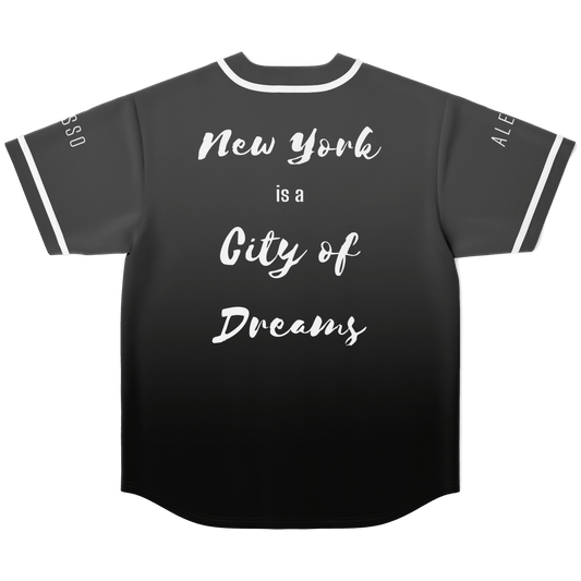 Alesso Charcoal Grey Minimal City Rave Baseball Jersey
