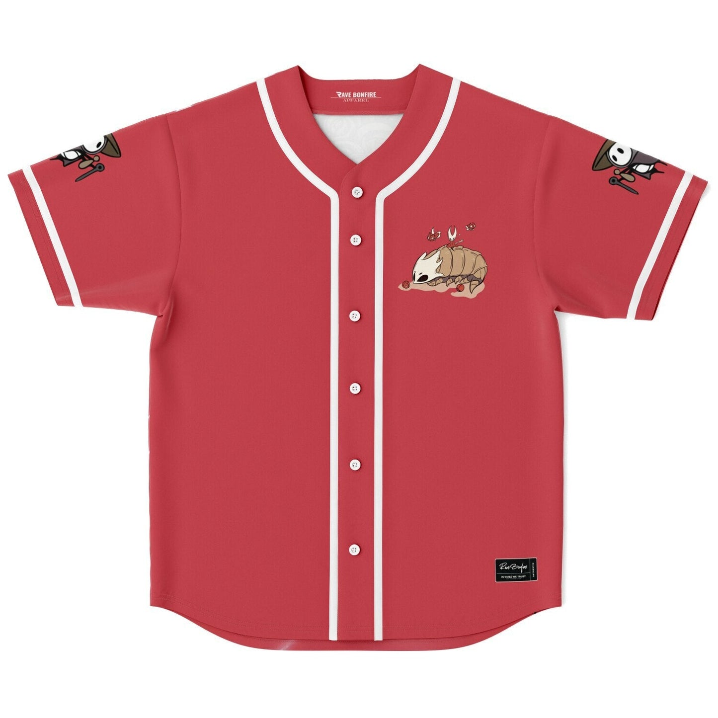 Red White Masked Rave Baseball Jersey
