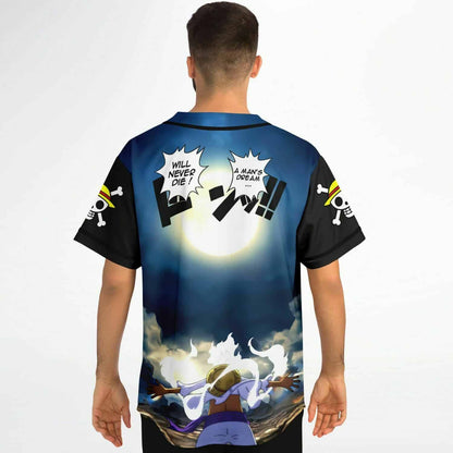Deep Blue Anime Fan Rave Baseball Jersey