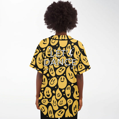Black Trippy Melting Rave Baseball Jersey
