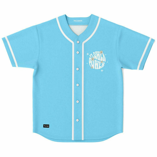 Light Sky Retro Groovy Rave Baseball Jersey