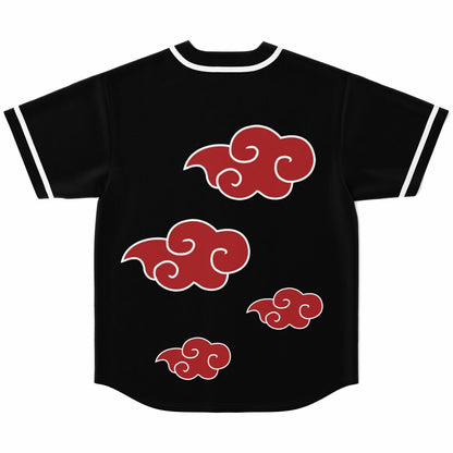 Black Dark Red Rave Baseball Jersey