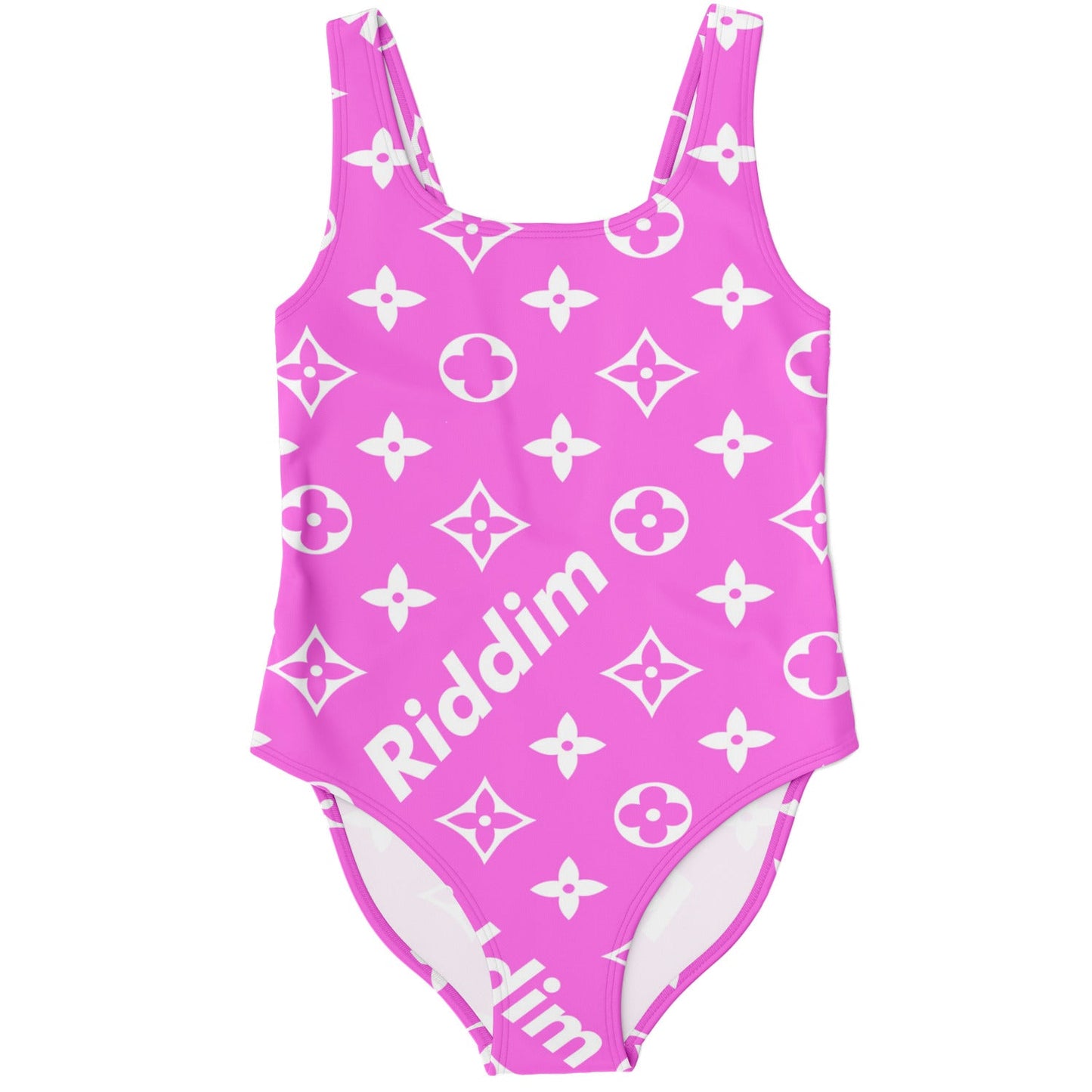 Bright Pink Luxury Monogram Rave Swimsuit