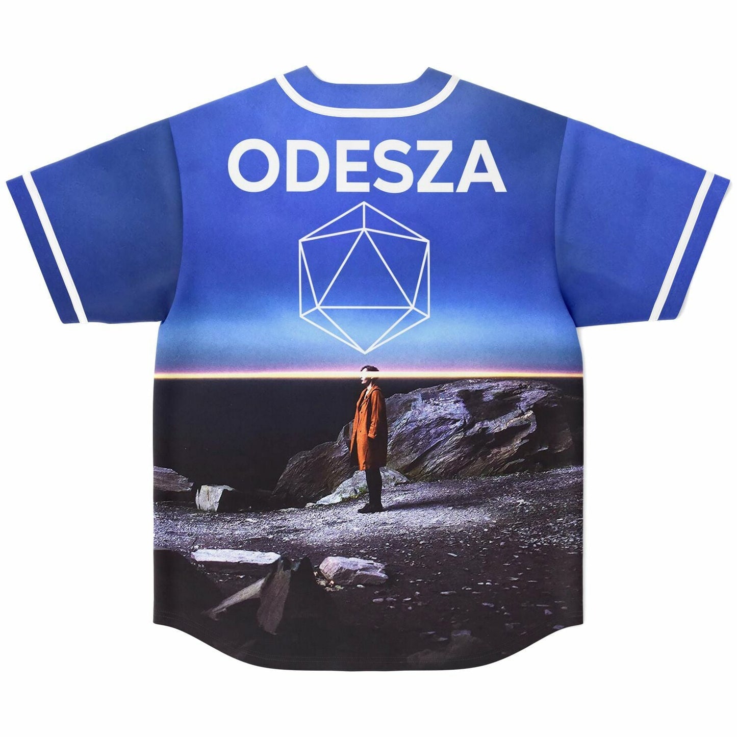 ODESZA Bright Blue Photographic Beach Rave Baseball Jersey